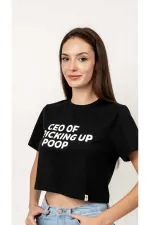 Ceo Crop T-Shirt Kadın