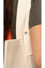 Pati Nakışlı Bez Tote Çanta