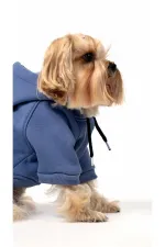 Köpek Hoodie - İndigo