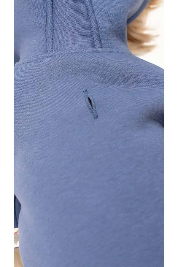 Köpek Hoodie - İndigo