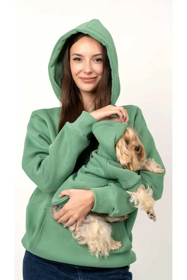 Köpek Hoodie - Yeşil
