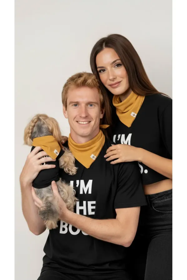 Écharpe pour chien - Moutarde