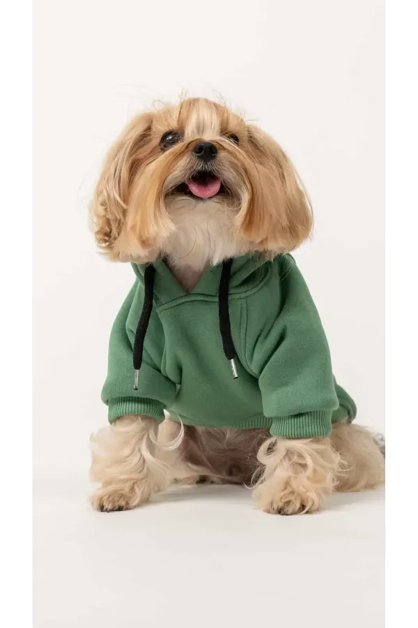 Köpek Hoodie - Yeşil