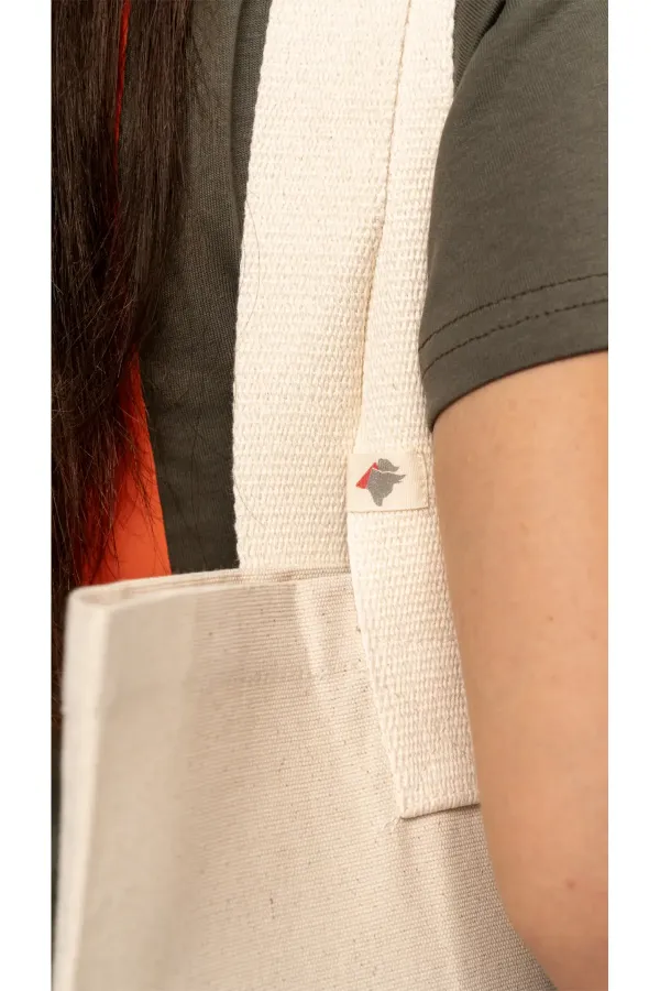 Pati Nakışlı Bez Tote Çanta