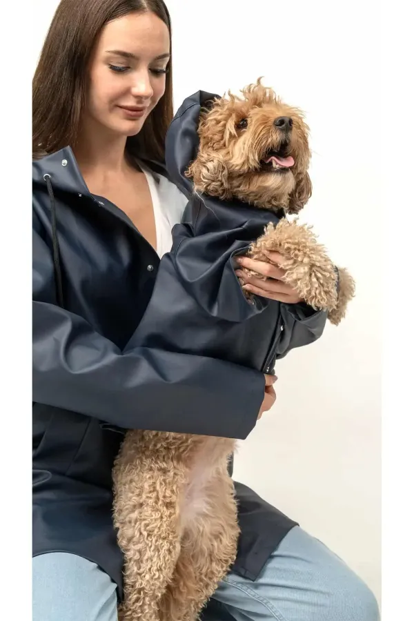 Köpek Yağmurluk - Lacivert