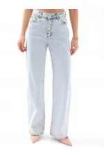 5171 JEAN BOUTONNÉ LARGE - BLEU CLAIR