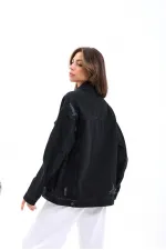 4929 VESTE EN JEAN - NOIRE