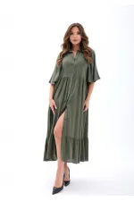 5557 DRESS - KHAKI