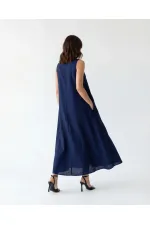 7594 DRESS - NAVY BLUE