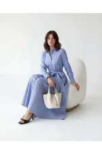 7607 DRESS - OAKLAND STRIPED