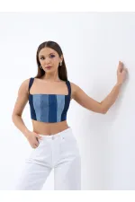 6890 DENIM CROP-BLUE