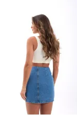 7005 DENIM SKIRT - BLUE