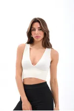 Soutien-gorge col V 15539 - Écru