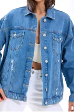 4929 VESTE EN JEAN - BLEUE