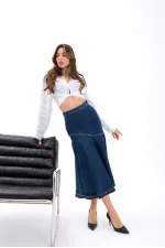 6490 DENIM ZW THE DENIM SKIRT-BLUE