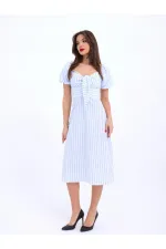 5948 ELBİSE-LOS ANGELES ÇİZGİLİ