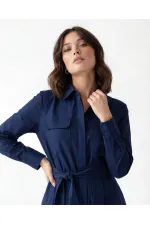 7559 DRESS - NAVY BLUE