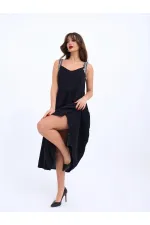 6907 DRESS - BLACK