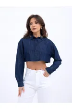 6603 DENIM BLOUSE - BLUE