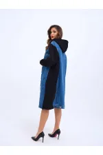 VESTE EN JEAN LONGUE 7188 - NOIRE