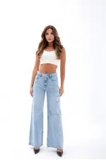 7442 KOT PANTOLON-AÇIK MAVİ