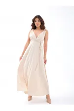 7409 DRESS - BEIGE