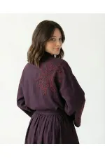 7614 SKIRT - BORDEAUX