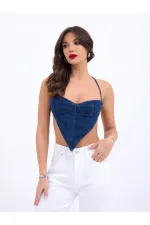 6968 DENIM CROP-BLUE