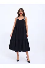 6907 DRESS - BLACK