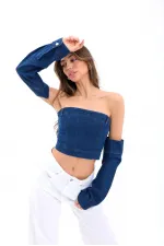 7357 DENIM CROP-BLUE