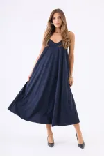 7506 DRESS-NAVY BLUE