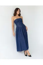 7455 KOT ELBİSE-BLUE