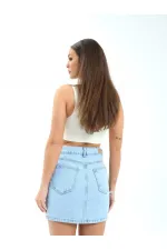 Jupe en jean 7395 - Bleu clair