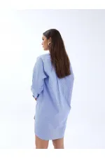 CHEMISE 4474 - RAYURES BLEUES ET BLANCHES