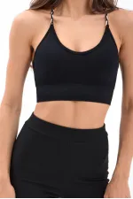 15376 COATED BRA - BLACK