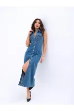 Robe en jean 6460 - Bleue