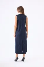 7507 ELBİSE-LACİVERT