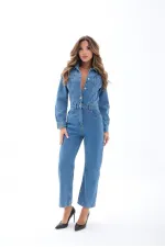 COMBINAISON EN JEAN 7467 - BLEUE