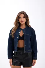 VESTE EN JEAN 7480 - BLEU MARINE