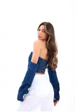 7357 DENIM CROP-BLUE