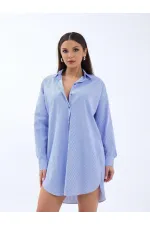 CHEMISE 4474 - RAYURES BLEUES ET BLANCHES