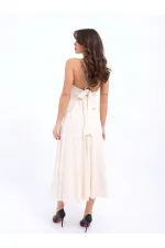 7073 DRESS - BEIGE