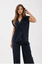 7499 GILET-BLEU MARINE