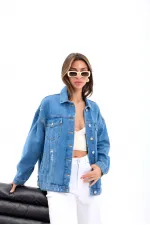 4929 VESTE EN JEAN - BLEUE