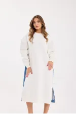 7194 LONG SWEAT-ECRU