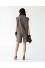 7491 KOT YELEK-LIGHT BROWN