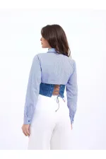 CHEMISE 6963 - RAYURES BLEUES ET BLANCHES