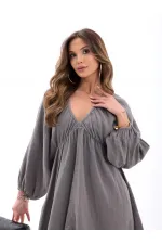 6327 DRESS - GRAY