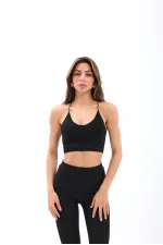 15376 COATED BRA - BLACK