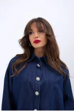 6633 KOT GÖMLEK-MAVİ